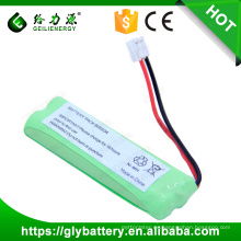 BG0034 AAA 600mAh 2.4V NI-NH Paquete de baterías recargables